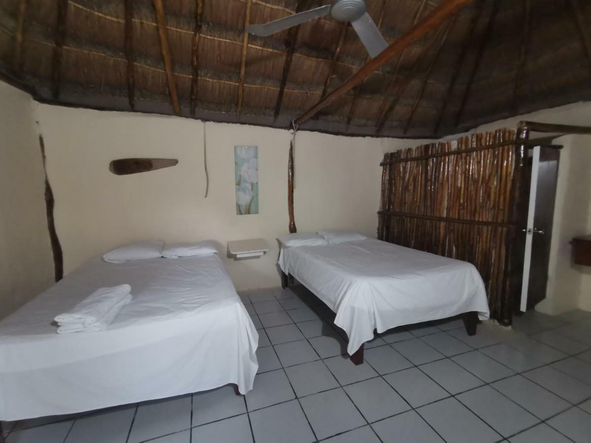 Las Cabanas Del Doctor Mahahual Esterno foto